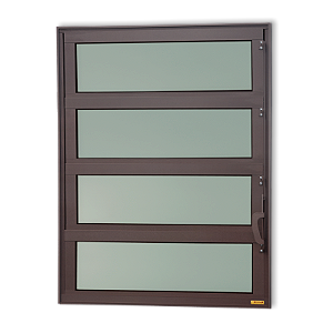 Vitro Basculante Maxx Vidro Mini Boreal  Marrom Corten - 80x40