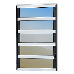 Vitro Basculante Maxx Vidro Mini Boreal Mix Preto - 100x60