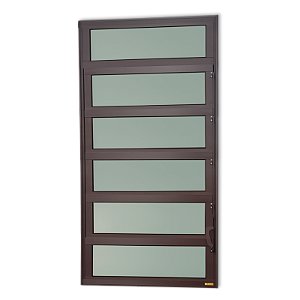 Vitro Basculante Maxx Vidro Mini Boreal Marrom Corten - 120x40