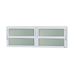 Vitro Basculante Maxx Vidro Mini Boreal Branco - 40x150