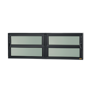 Vitro Basculante Maxx Vidro Mini Boreal Preto - 40x200
