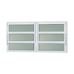 Vitro Basculante Maxx Vidro Mini Boreal Branco - 60x150