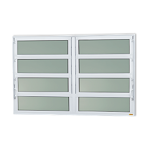 Vitro Basculante Maxx 2 Seções Branco - 80x200