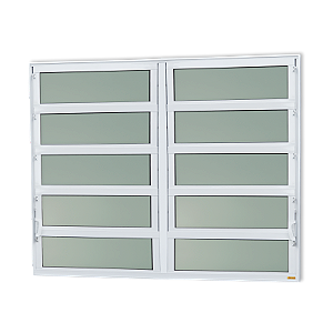 Vitro Basculante Alumínio Premium Branco - 100x150
