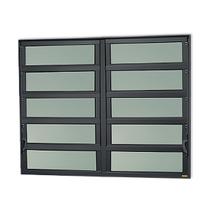 Vitro Basculante Alumínio Premium Preto - 100x150