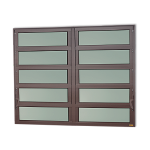 Vitro Basculante Alumínio Premium Marron Corten - 100x200