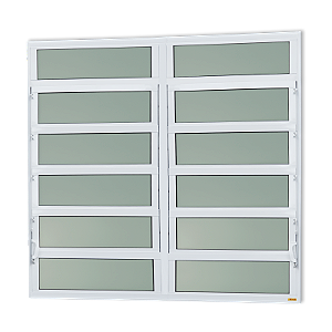 Vitro Basculante Alumínio Premium Branco - 120x240