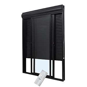 Porta com Veneziana Integrada Automática Ultra Preto - 220X160
