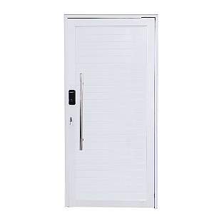 Porta Pivotante  Branco com Fechadura Digital Pado Direita - 210x100