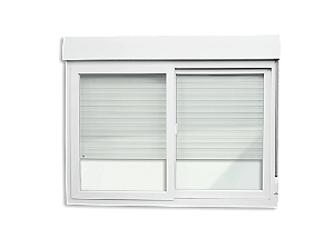 Janela Integrada de PVC com redução acustica - 100x120