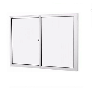 Janela de alumínio 02 folhas PopLine branca - 40x100