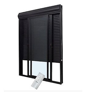 Porta de Alumínio Veneziana Integrada Com Controle - 220X200