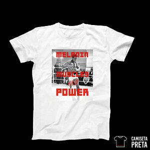 Camiseta "Melanin, Muscles & Power" X Muhammad Ali