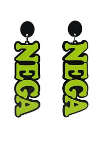 Brincos MDF NEGA- Cor Verde