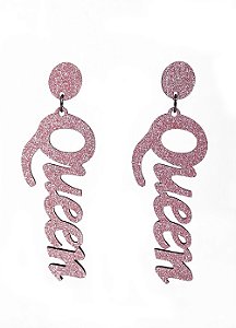 Brinco MDF Queen Brilhante Rose