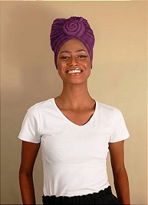 Turbante Flor - Cor Vinho