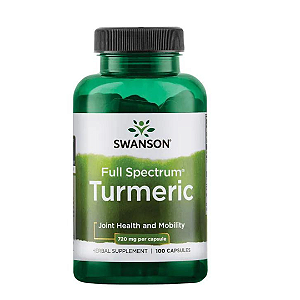 [Swanson] Full Spectrum Turmeric Curcumina 720 Mg | 100 Cápsulas