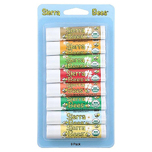 [Sierra Bees] Lip Balm Orgânico Labial, Kit Sabores Variados | 8 Unidades