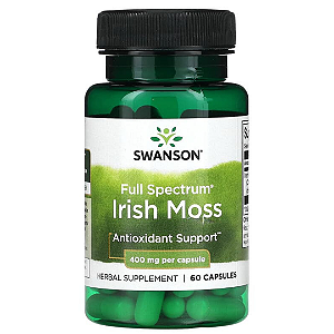 [Swanson] Irish Sea Moss, Musgo Irlandês 400 Mg | 60 Cápsulas