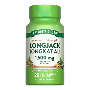 [Nature's Truth] Longjack Tongkat Ali, 1.600 mg | 120 Cápsulas de Liberação Rápida