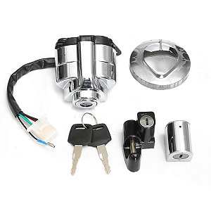 Kit Tampa de Tanque + Igniçao + Travas Honda Shadow Vt 600