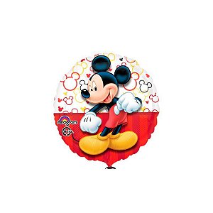 Balão Metalizado Mickey Vermelho 18"