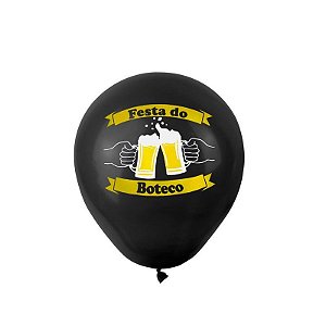 Balão de Festa Tema Boteco 9" 25 Unidades