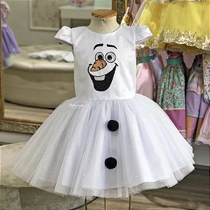 Vestido Infantil Olaf - Frozen
