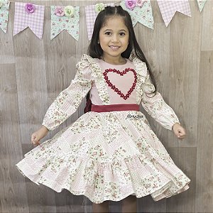 Vestido Infantil Festa Junina Patchwork | Floresça Ateliê - Floresça Ateliê  Infantil