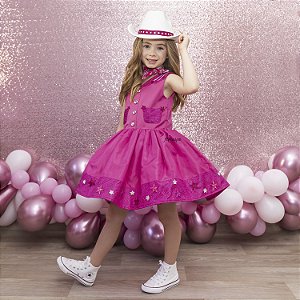 Vestido Infantil Frozen Aplique Luxo - Fabuloso Ateliê