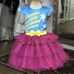 Vestido Infantil Inspirado na Polly Pocket