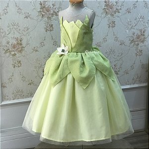 Vestido Infantil Princesa Tiana