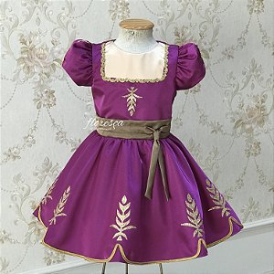 Vestido Infantil Princesa Anna - Frozen 2