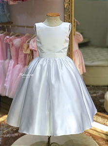 Vestido Infantil Daminha Alice Branco