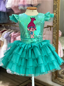 Vestido Infantil Poppy - Trolls