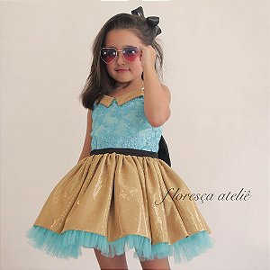 Vestido Infantil LOL Luxe 24k
