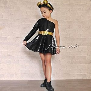 Vestido Infantil LOL Queen Bee Rara