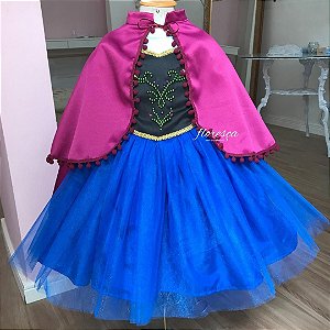 Vestido Infantil Princesa Anna - Frozen