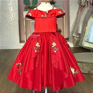 Vestido Infantil Princesa Jasmine  Floresça Ateliê - Floresça Ateliê  Infantil