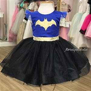 Vestido Infantil Batgirl