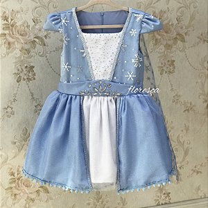Vestido Infantil Princesa Elsa - Frozen 2