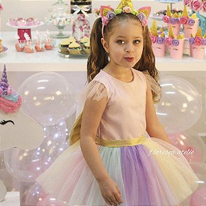 Vestido Infantil Princesinha Sofia  Floresça Ateliê - Floresça Ateliê  Infantil