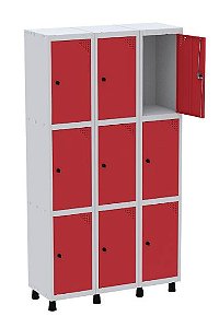 Roupeiro de Aço - 09 Portas Médias