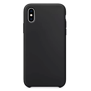 Capa Capinha Para iPhone Xr Preto Aveludada
