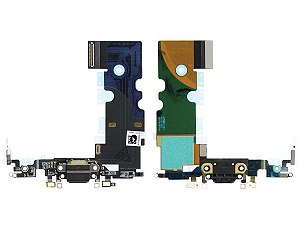 Flex De Carga Dock Microfone Para Iphone 8 Preto