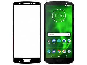 Pelicula De Vidro Para Moto G6 9D Preto Cobre Toda Tela