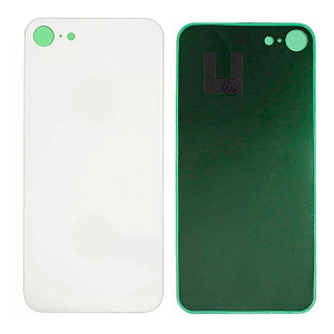 Tampa Traseira De Vidro Para iphone 8 Plus Branco
