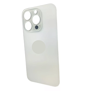 Tampa Traseira De Vidro Para Iphone 14 Pro Branca