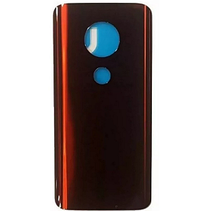 Tampa Traseira De Vidro Para Moto G7 Plus  Xt1965 Vermelha