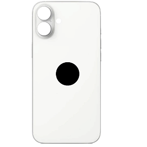 Tampa Traseira De Vidro Para iPhone 16 Branco